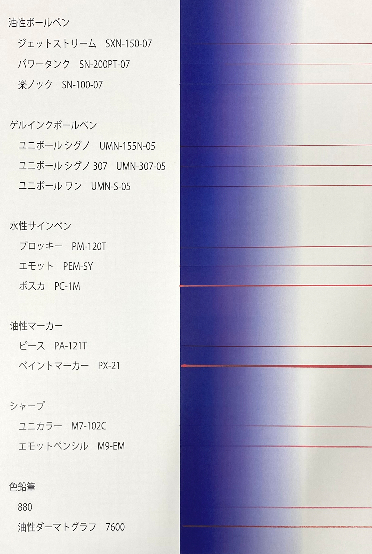 カラーコピーに使い易いペンを知りたい よくあるご質問 三菱鉛筆株式会社