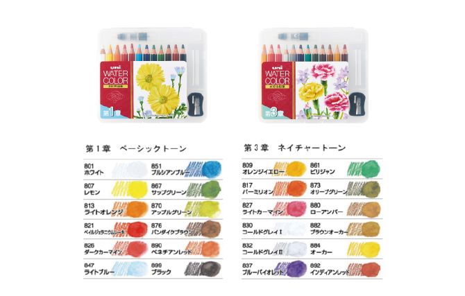 当店の記念日 ぬり絵用コンパクトセット｜鉛筆・色鉛筆｜三菱鉛筆株式会社 画材