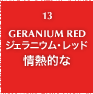 13.GERANIUM RED ジェラニウム・レッド 情熱的な