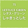 75.LETTUCE GREEN レタス・グリーン しゃきっとした