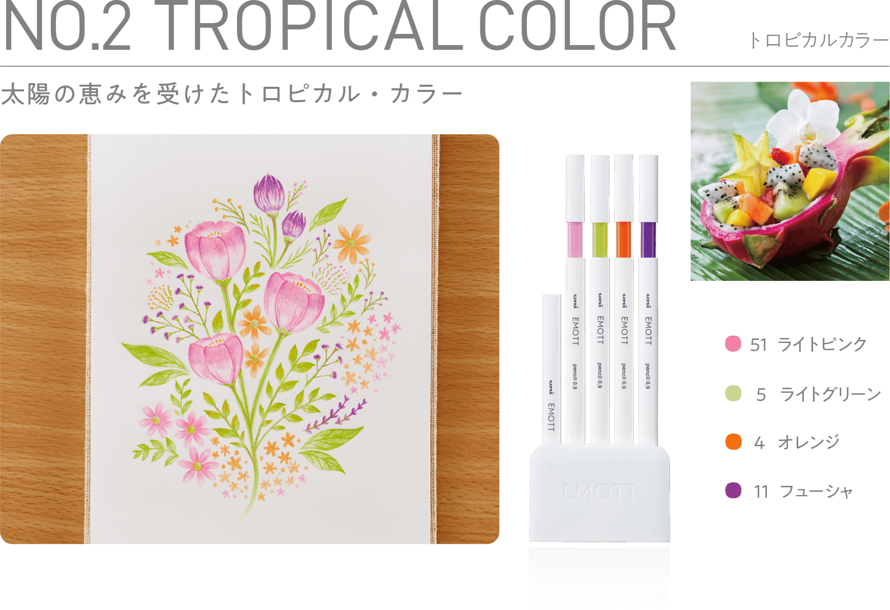 tropical color sample